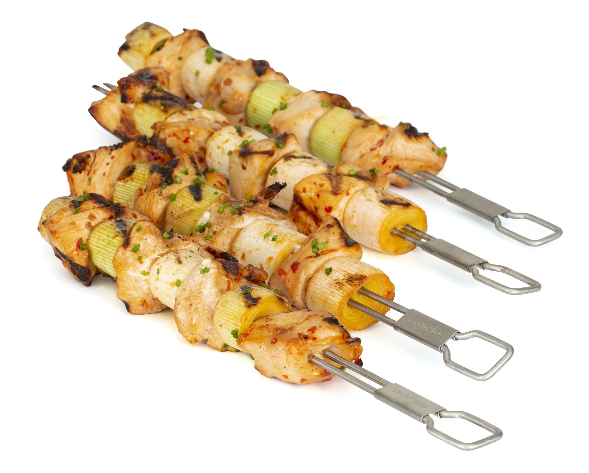 broil-king-dual-prong-skewers-edelstahl-grillspie-e-4er-set-12-in image 2
