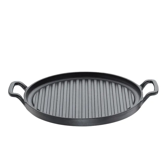 k-chenprofi-provence-grillpfanne-26x26-cm-gusseisen-mit-2-griffen-schwarz image 1