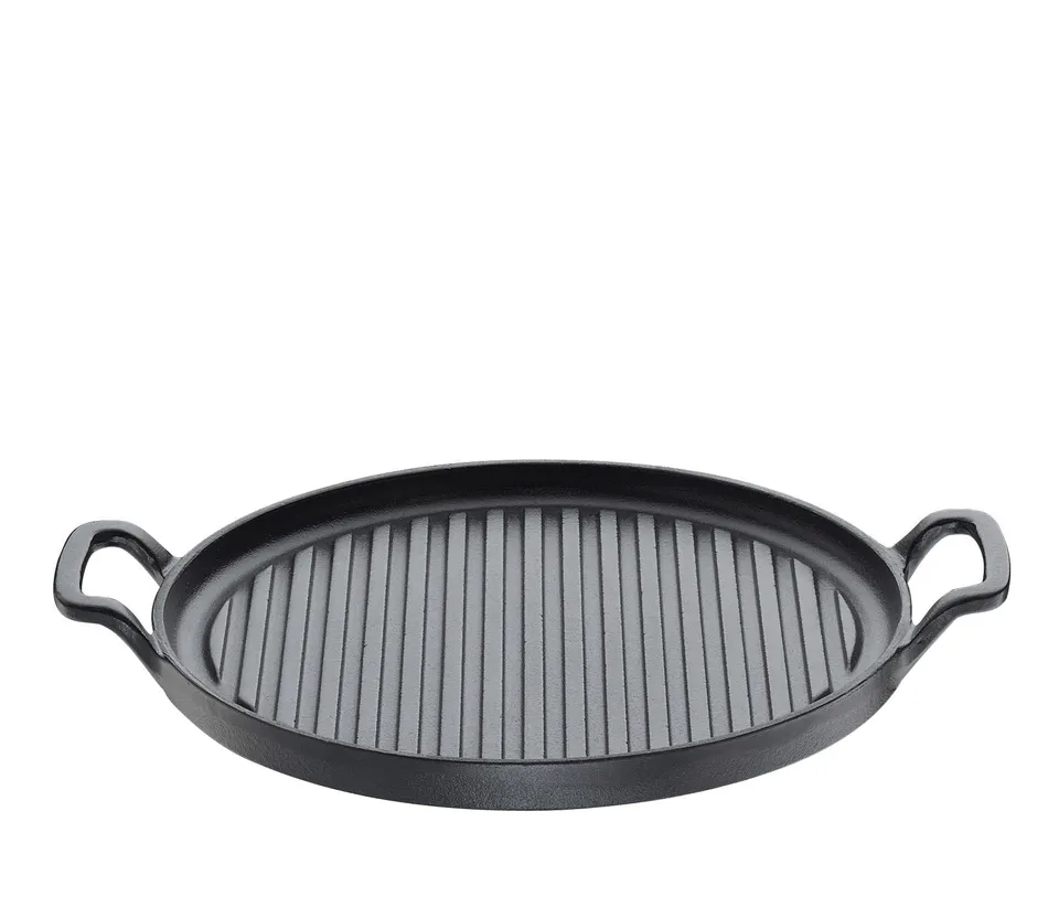 k-chenprofi-provence-grillpfanne-26x26-cm-gusseisen-mit-2-griffen-schwarz image 1